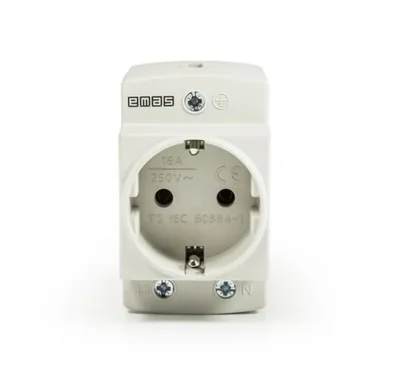 Розетка на дин-рейку EMAS EPREU2G
