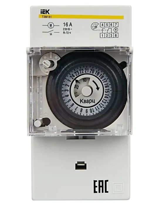 Таймер аналоговый ТЭМ-181 16А 230В на DIN-рейку KARAT IEK MTA20-16
