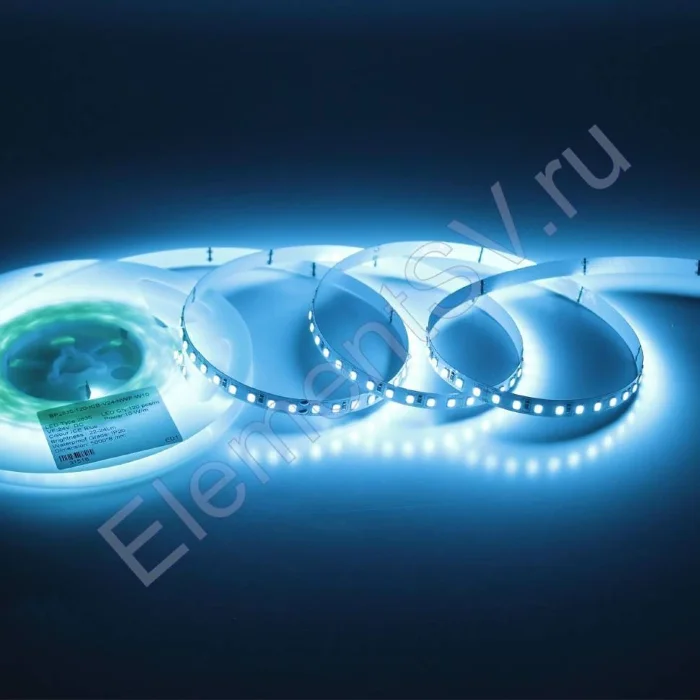 Светодиодная лента Standart Pro class, 2835, 120 led/m, 8mm, без скотча, Ice blue, 24V, IP20, SL22