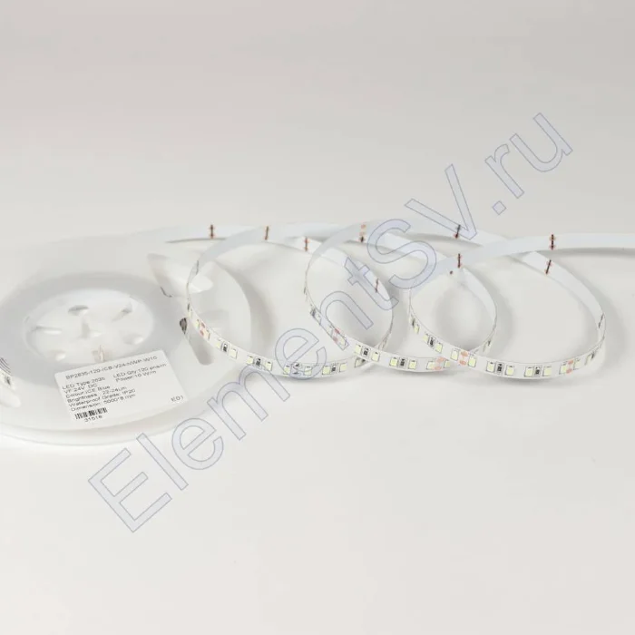 Светодиодная лента Standart Pro class, 2835, 120 led/m, 8mm, без скотча, Ice blue, 24V, IP20, SL22
