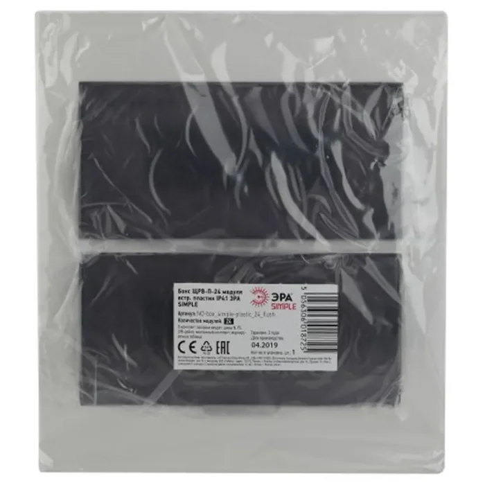 Бокс ЩРВ-П-24 мод. встраив. пластик IP41 SIMPLE NO-box_simple-plastic_24_flush ЭРА Б0041516