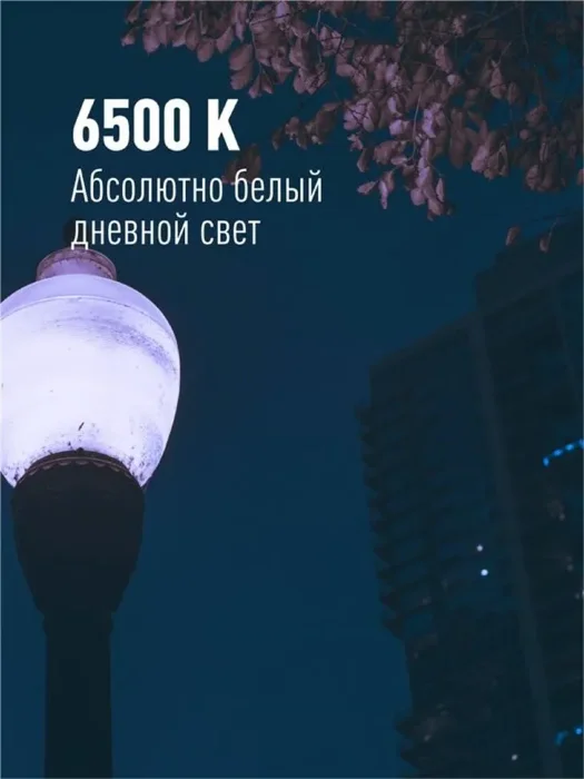 Лампа светодиодная высокомощная HWLED 80Вт 220В E27 6500К (переходник с E27 на E40 в комплекте) КОСМОС LksmHWLED80WE2765