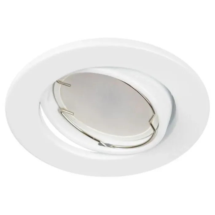 Светильник точечный ST2A WH 50Вт MR16 12В поворотн. штампован. бел. ЭРА C0043805