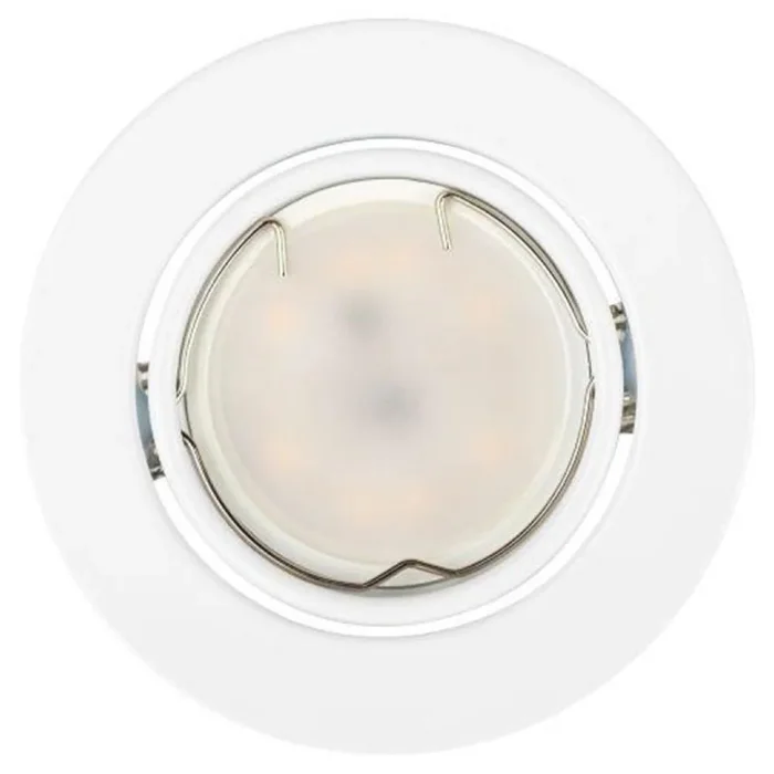 Светильник точечный ST2A WH 50Вт MR16 12В поворотн. штампован. бел. ЭРА C0043805