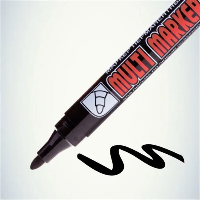 Маркер перманентный "Multi Marker" 3мм пулевидный черн. Crown Б0048239