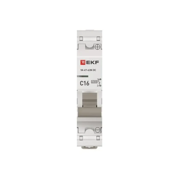 Выключатель автоматический модульный 1п C 16А 6кА ВА 47-63N DC PROxima EKF M63DC6116C