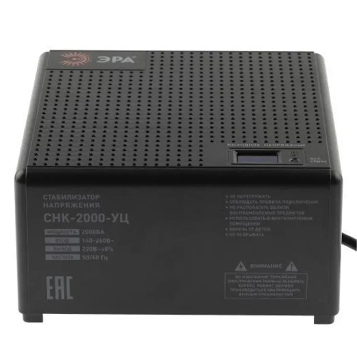 Стабилизатор напряжения СНК-2000-УЦ компакт. 140-260В/220В 2000ВА ЭРА Б0051112