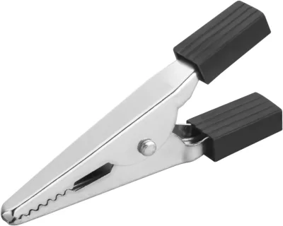 Зажим &quot;крокодил&quot; 5А 80 850 OAC-5A-52-B25 черн. ОНЛАЙТ 80850