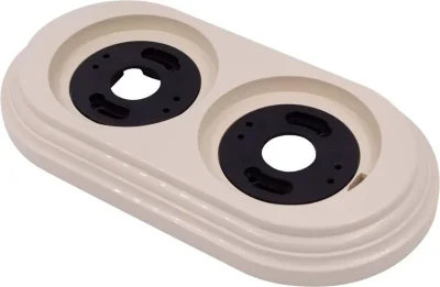 Рамка 2-м пластик песочн. зол. Bironi BF1-620-24