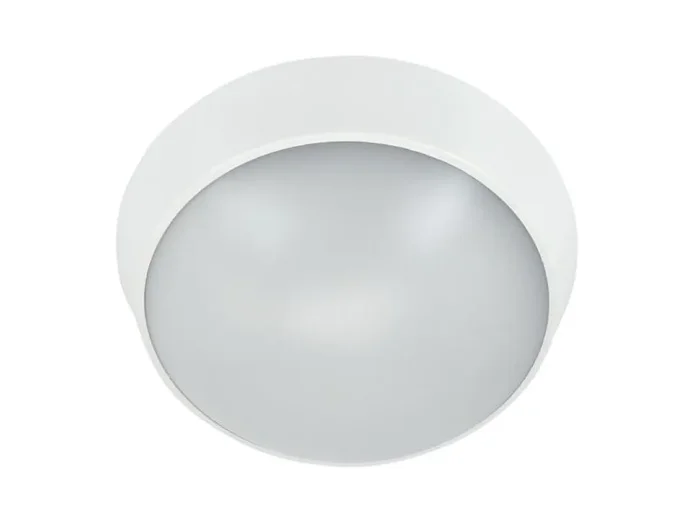 Светильник светодиодный WP 15 C 18W OP 840 D220 WH 220х80мм 18Вт 4000К IP65 ЖКХ круглый пылевлагозащ. бел. Русский Свет 15071524503