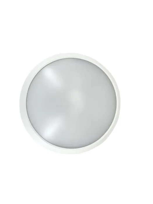 Светильник светодиодный WP 15 C 18W OP 840 D220 WH 220х80мм 18Вт 4000К IP65 ЖКХ круглый пылевлагозащ. бел. Русский Свет 15071524503