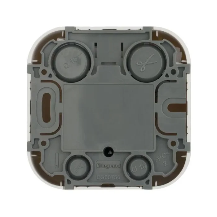 Розетка телевизионная TV 1-м ОП Quteo IP20 с топологией "звезда" бел. IEK 782215