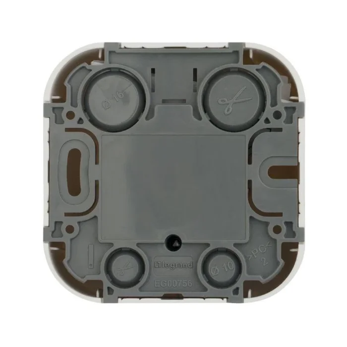 Розетка телевизионная TV 1-м ОП Quteo IP20 с топологией "звезда" бел. IEK 782215