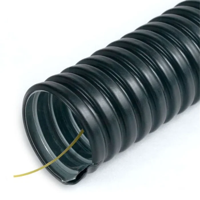 Металлорукав в ПВХ изоляции Р3-ЦП-Мр-НГ-25 с протяжкой (уп.50м) Промрукав PR04.0508