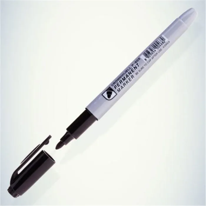 Маркер перманентный "Multi Marker Slim" 2мм пулевидный черн. Crown Б0048243