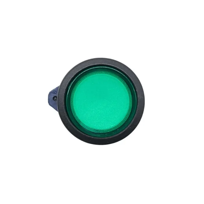 Головка кнопки плоская прозрачная с фиксацией зел. DKC M22P-FLLGP