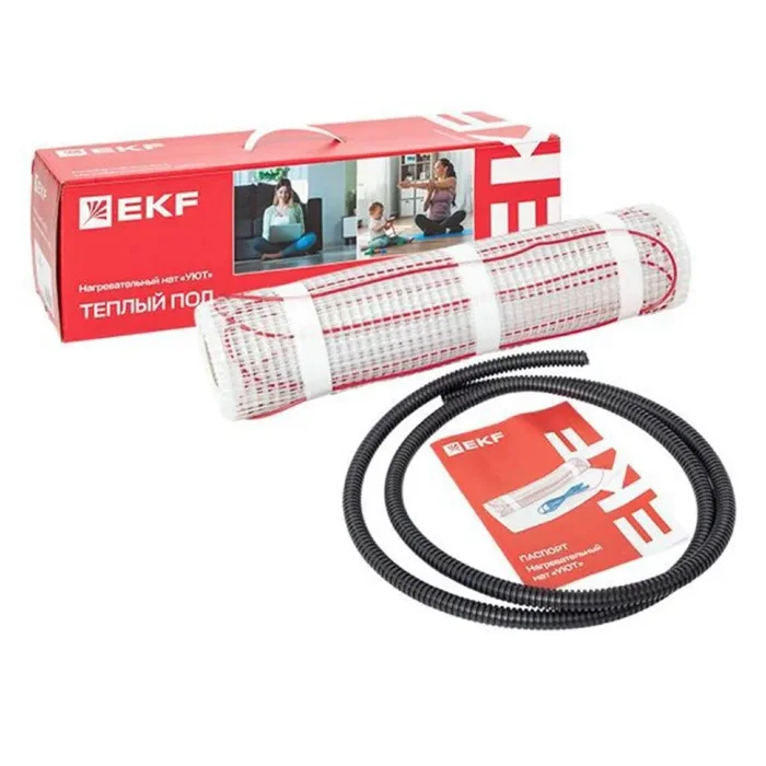 Комплект "Теплый пол" (мат) двухжил. 600Вт 4кв.м "Уют" PROxima EKF nm2-600-4