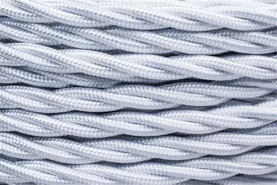 Провод ретро 2х2.5 глянец бел. (уп.50м) Bironi B1-425-071-50