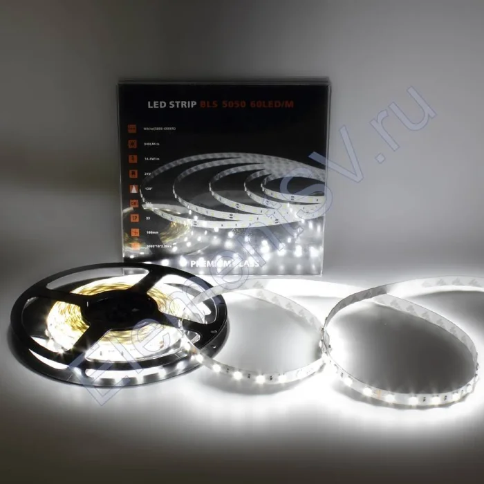 Светодиодная лента Class Premium, 5050, 60 led/m, White, 24V, IP33, А27