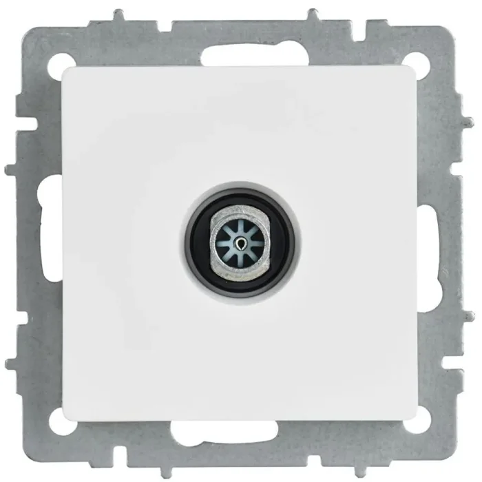 Розетка телевизионная оконечная TV СП BRITE РТВ11-0-БрАБ механизм арктич. бел. IEK BR-A10-O-K91