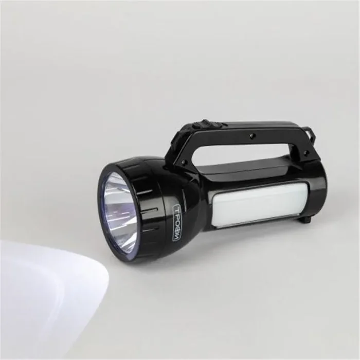 Фонарь-прожектор аккумуляторный PA-504 SMD LED 1Вт боков. светильник 24 SMD LED 2 режима 4 Трофи Б0042439