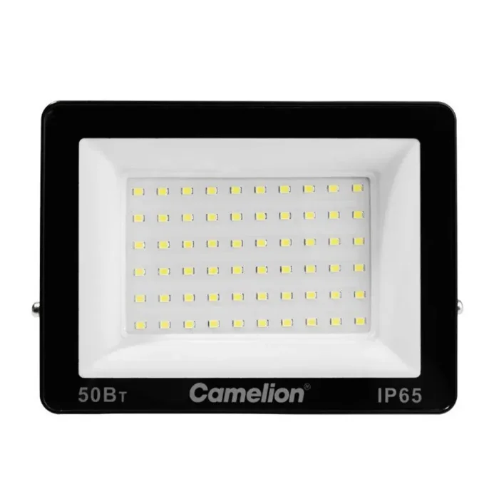 Прожектор LFL-5004 C02 (LED SMD 50Вт 5000лм 230В 6500К 153х136х30) черн. Camelion 16332