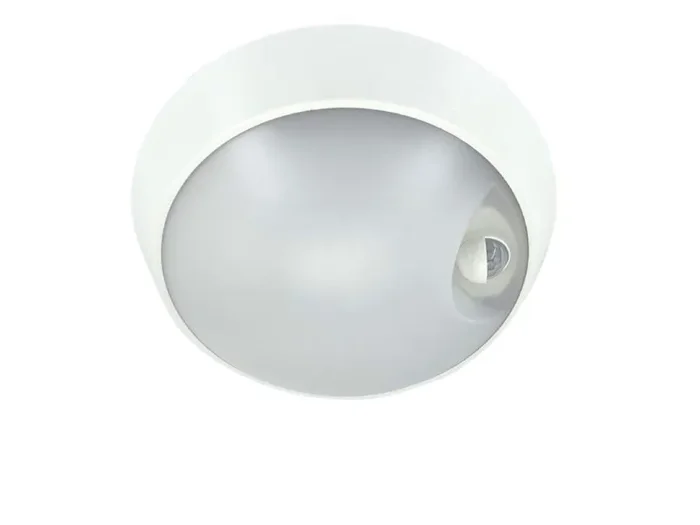 Светильник светодиодный WP 15 C 12W OP 840 D220 WH MDM 220х80мм 12Вт 4000К IP65 ЖКХ круглый пылевлагозащ. с датчиком движения бел. Русский Свет 15071523453