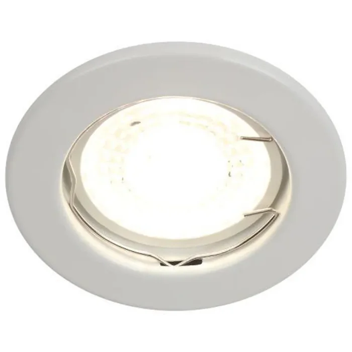 Светильник точечный ST1 WH 50Вт MR16 12В штампован. бел. ЭРА C0043797