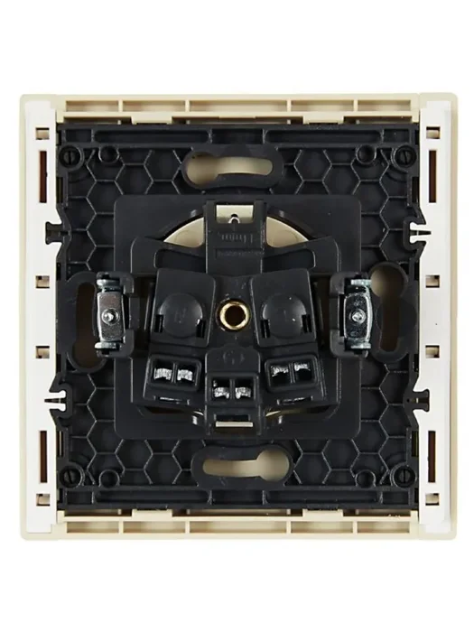 Розетка СП FORTE&PIANO FP416 16А с заземл. без защ. шторок винт. крепл. ваниль IEK FP-R11-16-K10