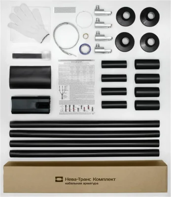 Муфта кабельная концевая наружн. установки 1кВ КНТпН 4х(70-120мм) с болт. наконечн. Нева-Транс Комплект 22020097