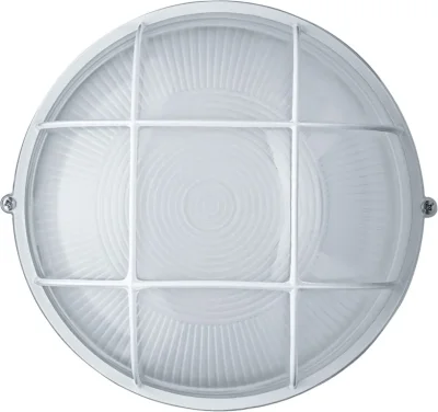 Светильник ЛОН 94 807 NBL-R2-100-E27/WH 1х100Вт E27 IP54 (аналог НПБ 1102 бел. круг с решеткой 100Вт) Navigator 94807