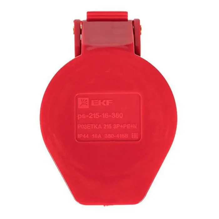 Розетка кабельная 16А 380В 3P+РЕ+N IP44 (215) EKF ps-215-16-380