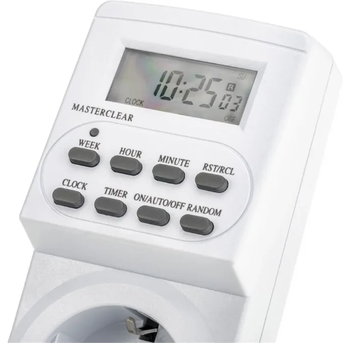 Таймер недельный электронный с заземл. 1.8кВт бел. REV 67073 1