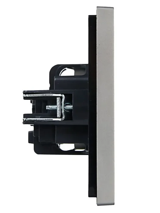 Розетка СП FORTE&PIANO FP516 16А с заземл. без защ. шторок винт. крепл. сталь IEK FP-R11-16-K46