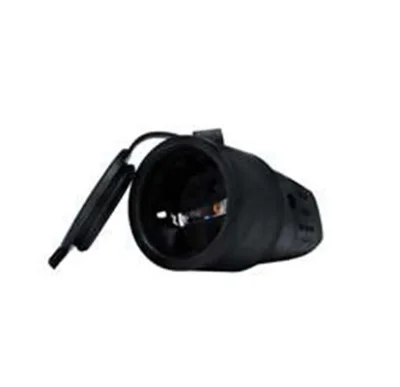 Разъем штепсельный 16А IP44 250В (еврослот) с заземл. каучук UNIVersal 602228