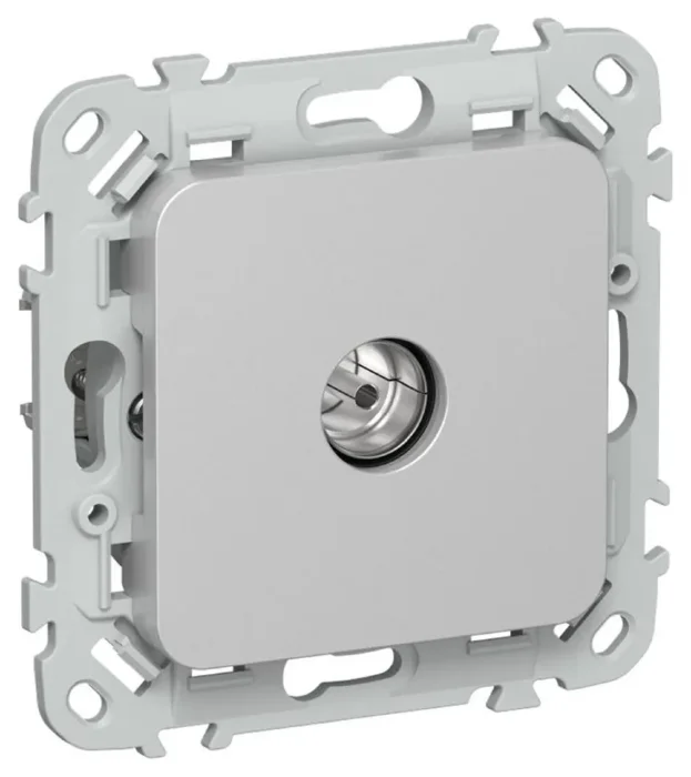 Розетка телевизионная оконечная СП FLITE РТВм-1-1-1-ФлА тип M экранир. механизм алюм. IEK FI-A13-O-K47