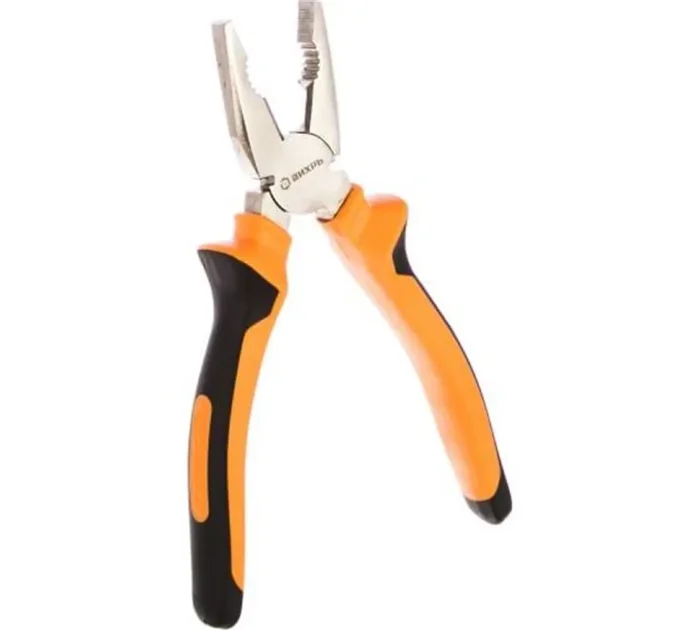 Плоскогубцы (пассатижи) 200мм двухкомпонентн. рукоятки никелир. Вихрь 73/6/3/8