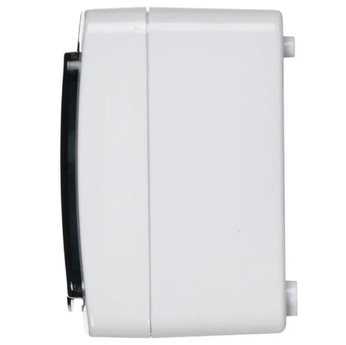 Блок ОП выключатель 1-кл. и розетка с заземл. контактом и крышкой для открытой установки бел. клавиша/дымчатая крышка БГб-22-31-ГПБд IP54 ГЕРМЕС PLUS IEK EBGMP20-K03-31-54-EC