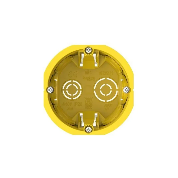 Коробка установочная MultiBox 68(65)х60мм для полых стен (со стикером) желт. SE IMT351511