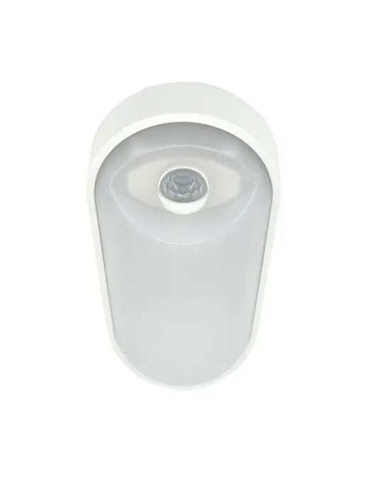 Светильник светодиодный WP 15 C 12W OP 840 W10L22 WH MDM 220х106х60мм 12Вт 4000К IP65 ЖКХ овал. пылевлагозащ. с датчиком движения бел. Русский Свет 15071524500