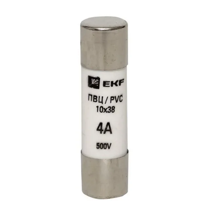 Вставка плавкая цилиндрическая ПВЦ 10х38 4А EKF pvc-10x38-4