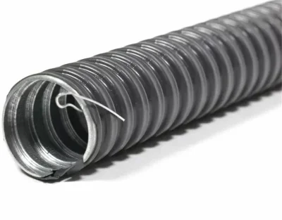 Металлорукав в ПВХ изоляции РЗ-ЦП нг-LS 20 с протяжкой (уп.50м) ГОФРОМАТИК zeta44116