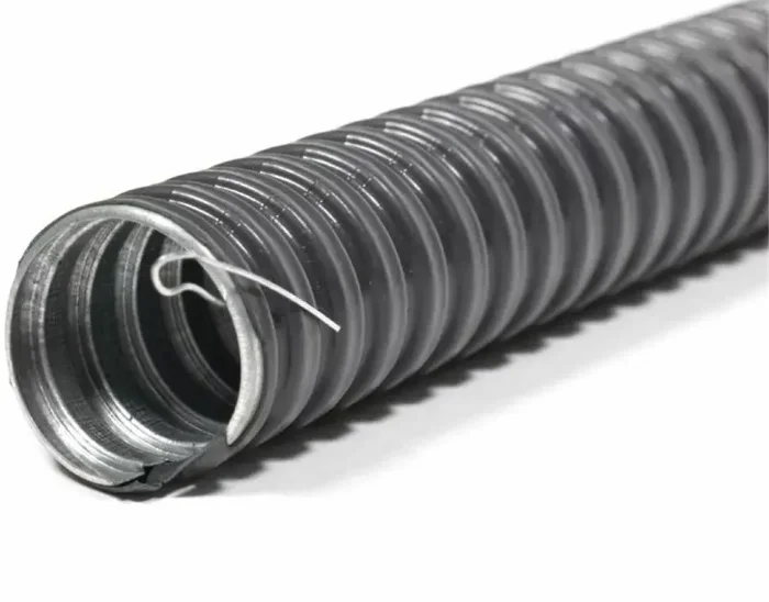 Металлорукав в ПВХ изоляции РЗ-ЦП нг-LS 20 с протяжкой (уп.50м) ГОФРОМАТИК zeta44116