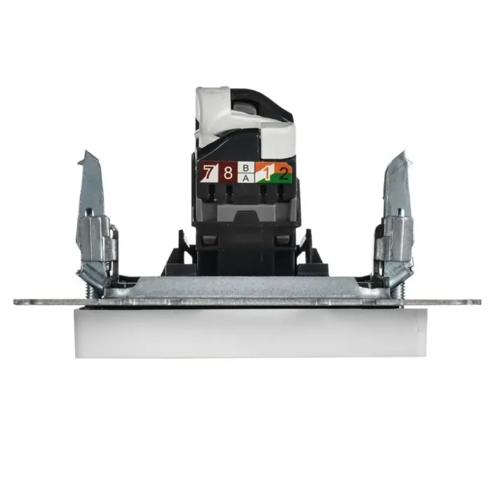 Розетка компьютерная СП BRITE РК11-БрАБ RJ45 кат.6 механизм арктич. бел. IEK BR-K10-2-K91