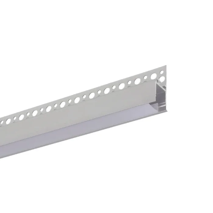 Алюминиевый профиль встраиваемый в гипсокартон 187 (белый, 2000x42,5x20 мм с рассеивателем)