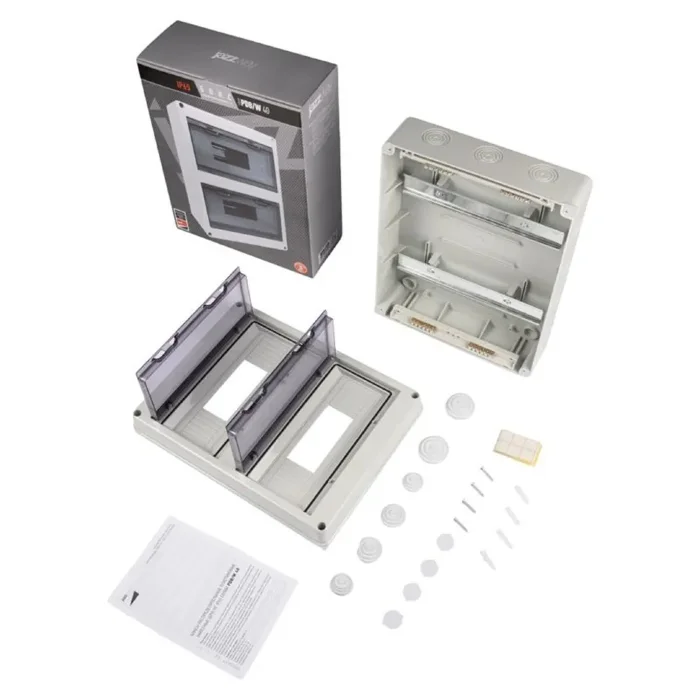 Бокс модульный накладной PDB/W 4024 GR (ЩРН-ПГ-24) IP65 пластик. Pro JazzWay 5072145