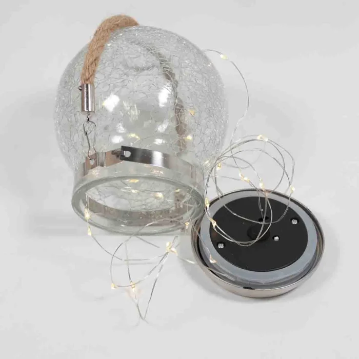 Светильник декоративный горшочек на солнечных батареях, white, GOR1