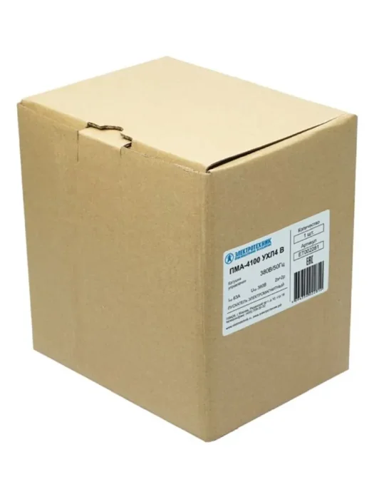 Пускатель ПМА-4100 УХЛ4 В 63А кат. 380В AC 2НО+2НЗ IP00 без реле Электротехник ET002281