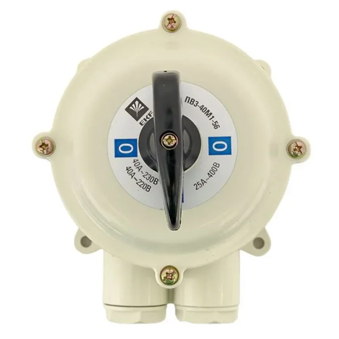 Выключатель пакетный 1-кл. 40А IP56 ПВ3-40 М1 пл. беж. EKF pv-3-40-4