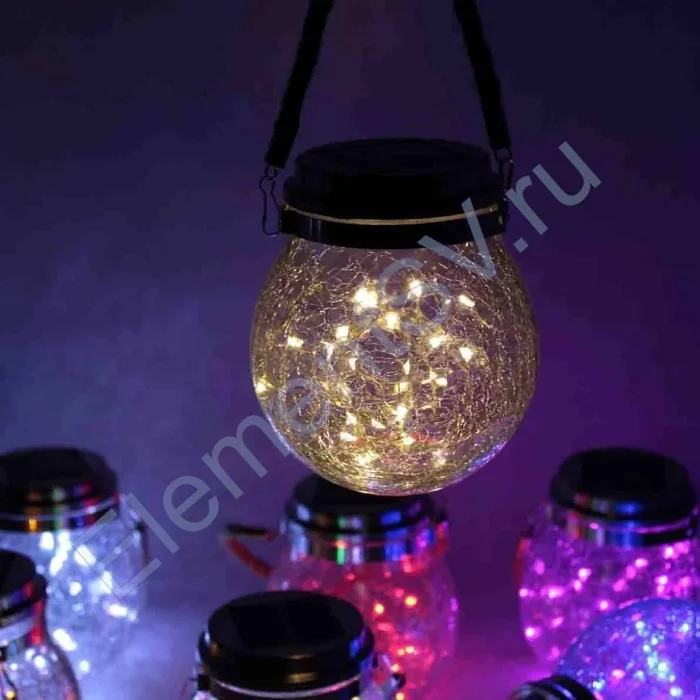 Светильник декоративный горшочек на солнечных батареях, warm white, GOR2